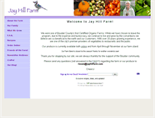 Tablet Screenshot of jayhillfarm.com